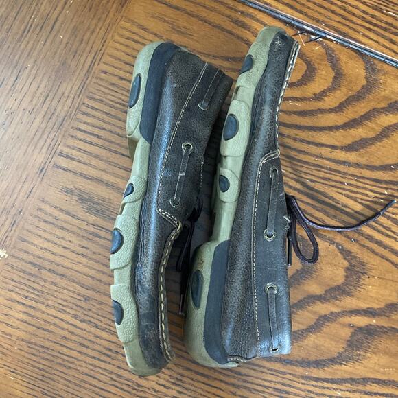 Twisted X Tooled Leather Detail Women's Boat Driving Shoes 8.5 Moccasin Floral - Picture 4 of 10